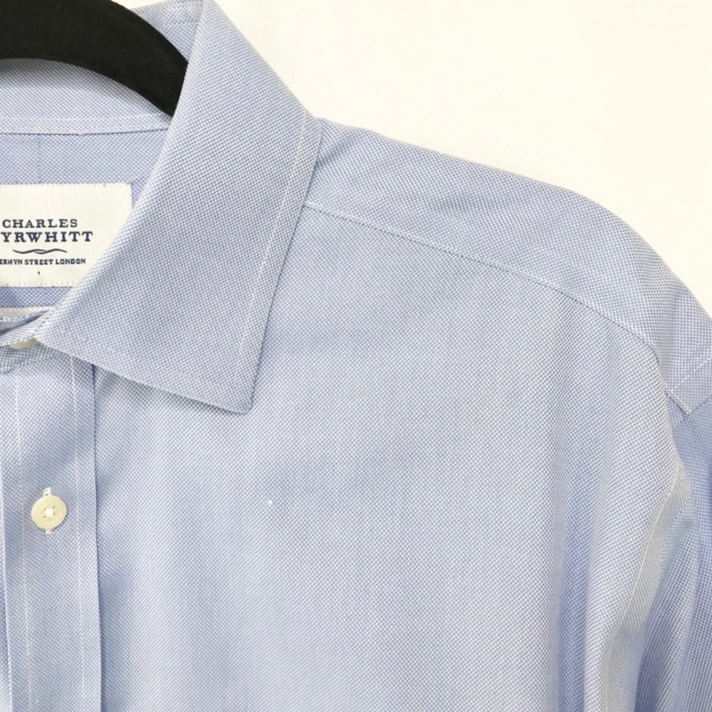 Charles Tyrwhitt Blue Non-Iron Dress Shirt 16.5